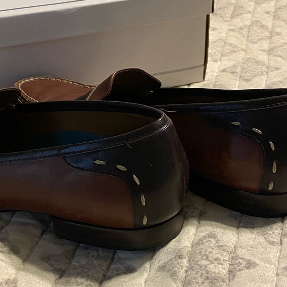 REDUCED! H.S. Trask & Co. 2-Tone Penny Loafers Brown 8.5 Medium - Picture 9 of 11
